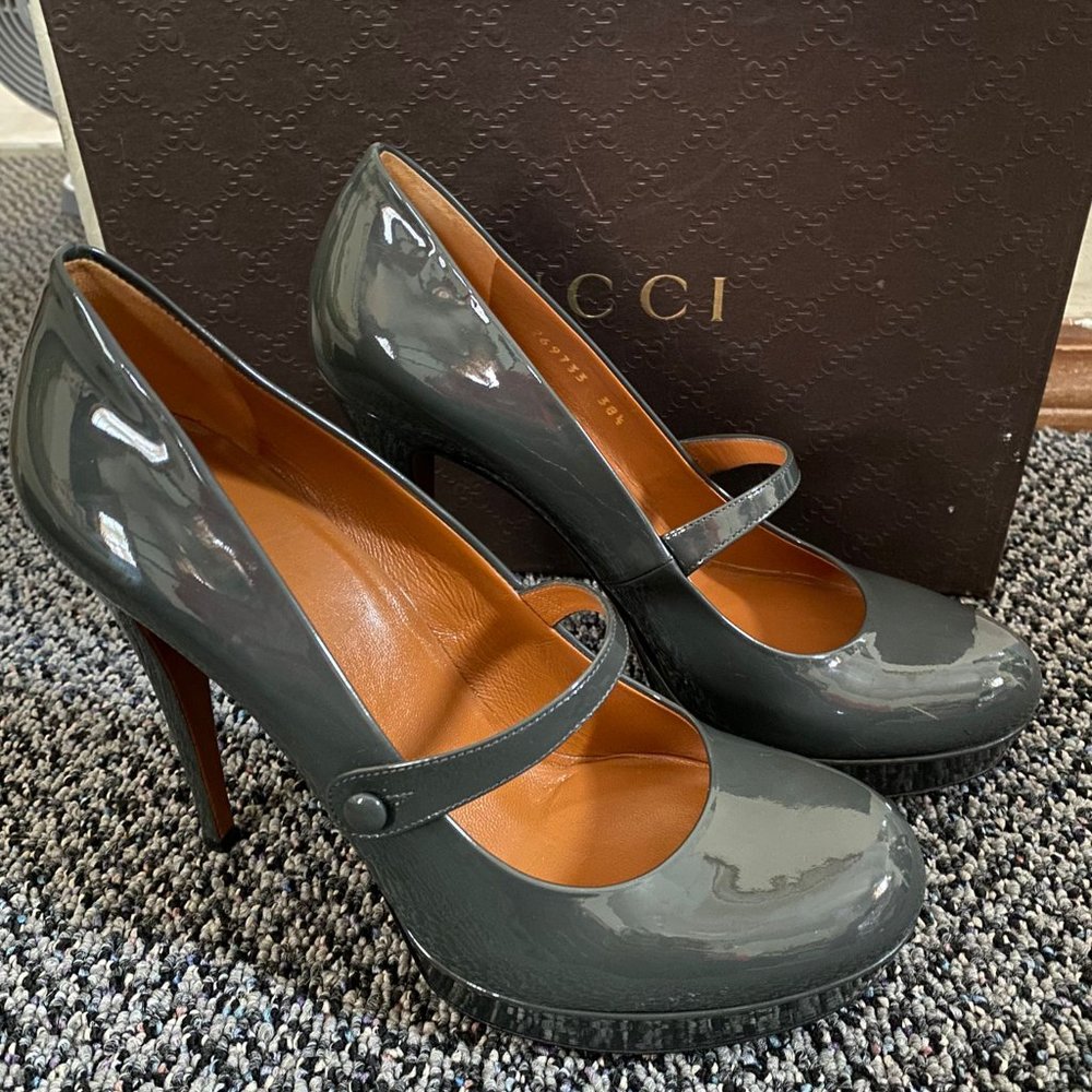 Gucci Mary Jane Patent Leather Heels - Picture 6 of 9